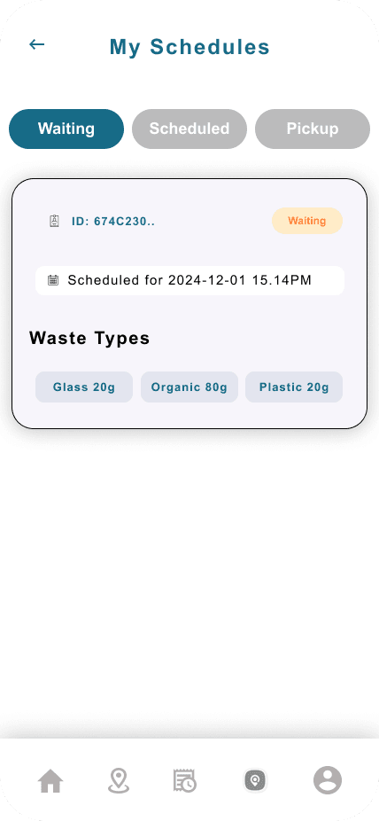 My Schedules Screen